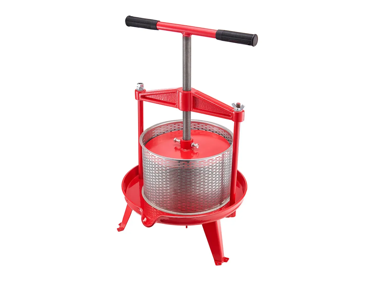 Prensa de Frutas SucceBuy Prensa Manual de Frutas y Vino de Acero Inoxidable de 9 L para Exprimido.