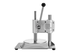 Prensa de Masa Manual SucceBuy, Placa de 24 cm de Diámetro, Prensa de Pizza de Acero Inoxidable, con Asa y 100 Hojas de Papel Vegetal, Ideal para Cafeterías