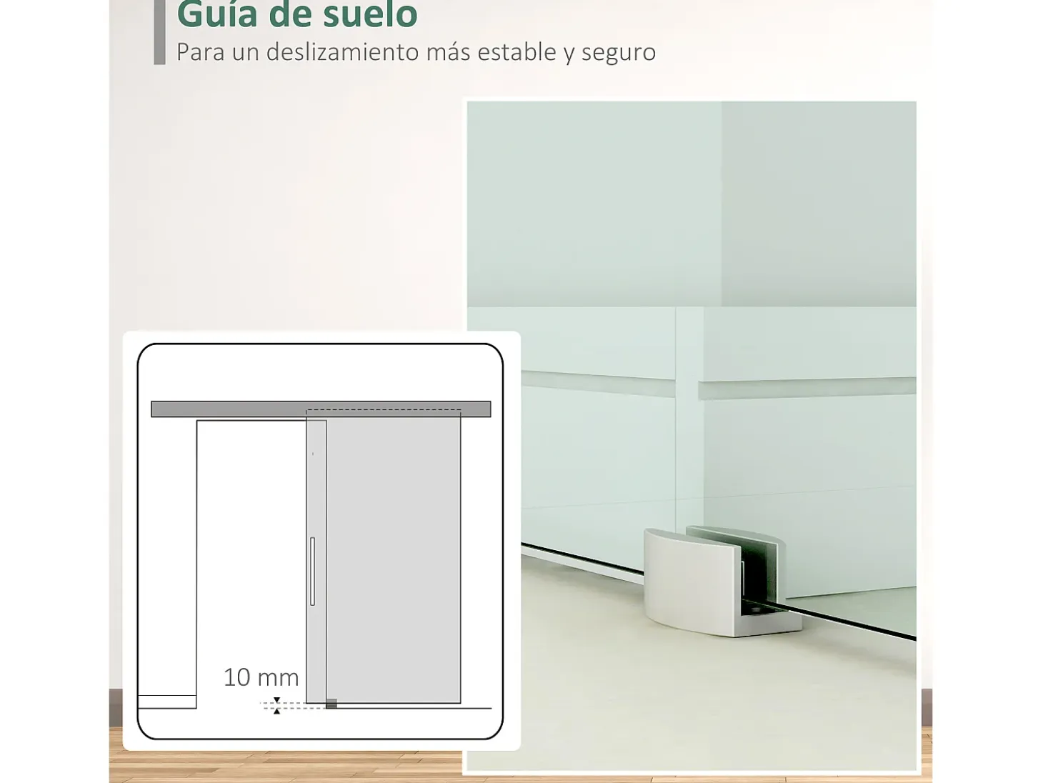Puerta corredera esmerilado con rayas 200x213 cm HOMCOM