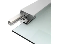 Puerta corredera esmerilado con rayas 200x213 cm HOMCOM