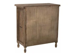 Recibidor de madera con 2 puertas marrón
