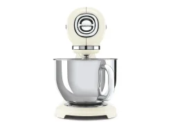 Robot de repostería Smeg Años 50 crema 4,8 L, 800W, 10 velocidades, bol de acero inoxidable, diseño vintage