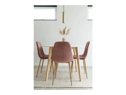 Ronde tafel VOJENS – Scandinavische elegantie en alledaagse gezelligheid-Color Negro