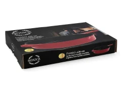 Sartén Fierro Bidasoa hierro esmaltado rojo/negro Ø26 cm