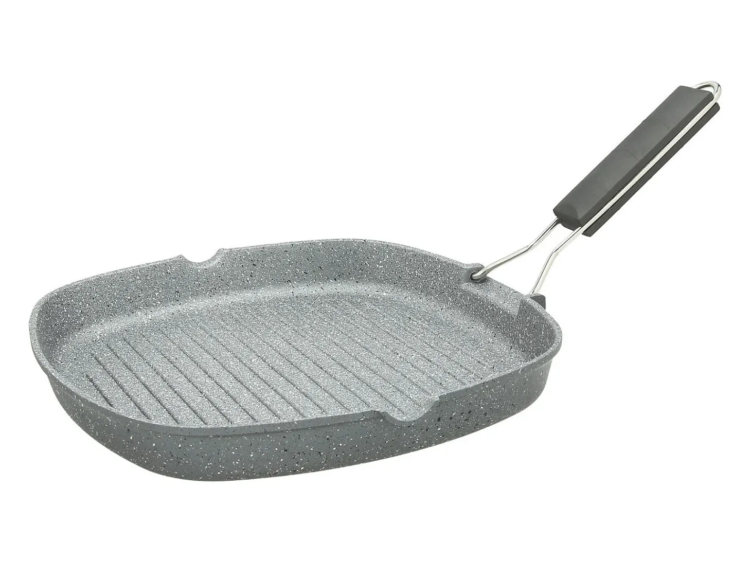 Sartén grill con asa plegable 28 x 28 cm Mythos Tognana