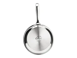 Sartén INOXIBAR 32 cm de acero inoxidable 18% Triply, mango ergonómico, para todo tipo de fuegos incluyendo inducción