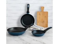 Set de 3 sartenes Future Quid aluminio forjado azul