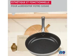 Set de 3 Sartenes Inox 18/10 ELODUR® Profi Therm Platinum Ø24-28-32 cm Sin PFAS Para Todo Tipo de Fuegos Inducción