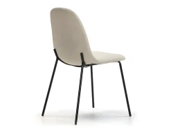 Set de 2 sillas Comedor Brenda tapizadas Beige, 44 x 54 x 85 cm