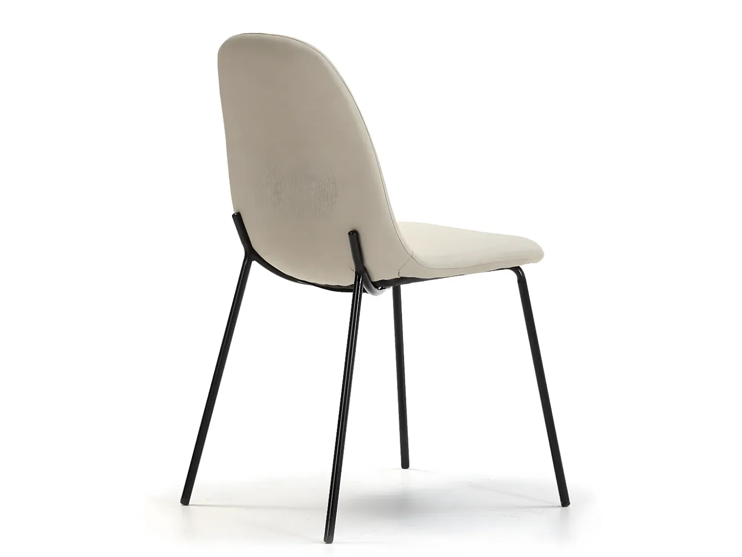Set de 2 sillas Comedor Brenda tapizadas Beige, 44 x 54 x 85 cm