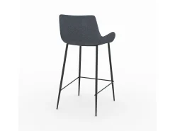 Set de 2 sillas de bar de tela gris 65cm - Pirata