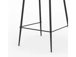 Set de 2 sillas de bar de tela amarilla 65cm - Pirata