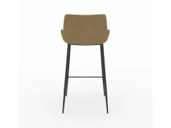 Set de 2 sillas de bar de tela amarilla 65cm - Pirata