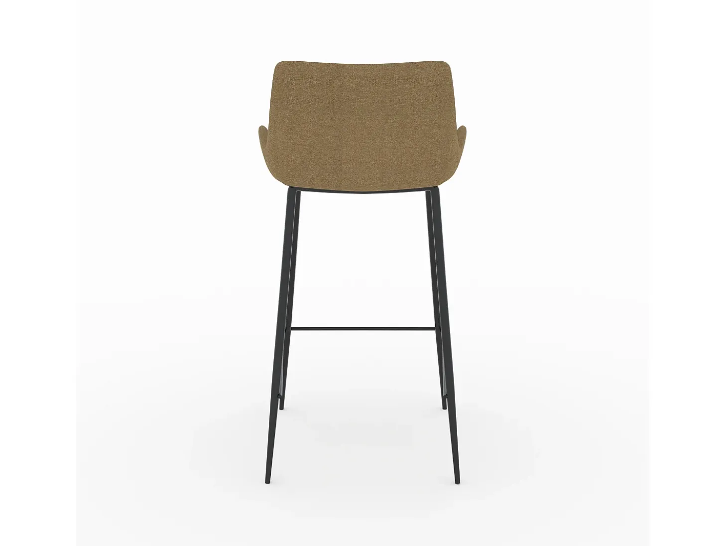 Set de 2 sillas de bar de tela amarilla 65cm - Pirata