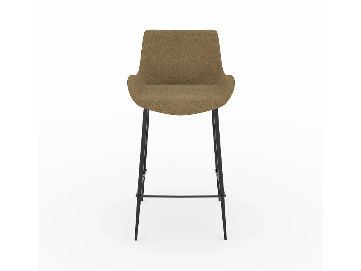 Set de 2 sillas de bar de tela amarilla 65cm - Pirata