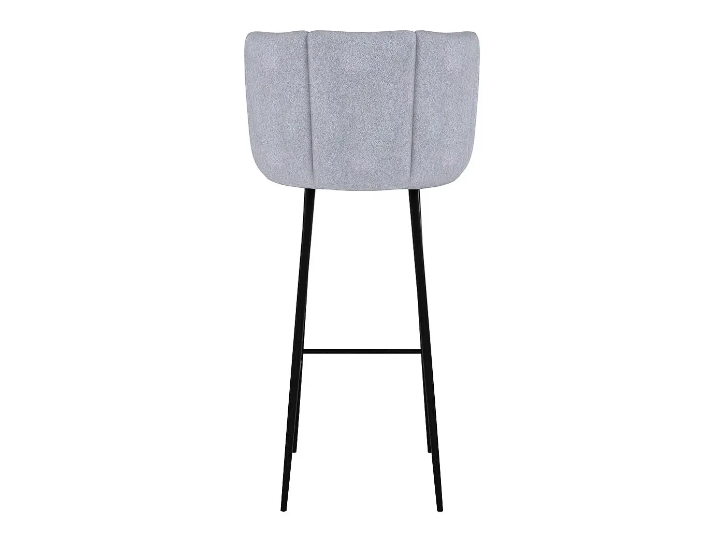 Set de 2 sillas de bar de terciopelo gris claro 75 cm - Rosy