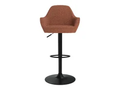 Set de 2 sillas de bar efecto lana rojo ladrillo 63/83 cm - Adam