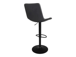 Set de 2 sillas de bar en cuero sintético gris oscuro 62,5/83 cm - Killi