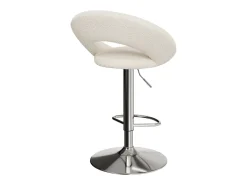 Set de 2 sillas de bar en metal y tejido bouclé 61/76,5 cm - Cloclo