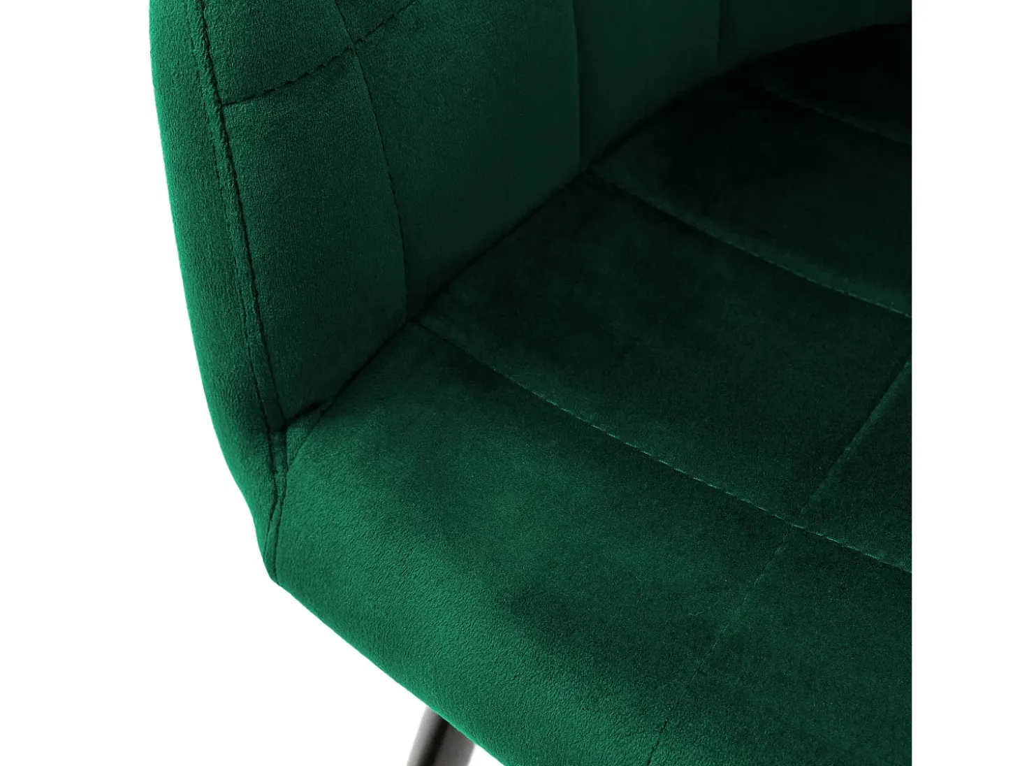 Set de 2 Sillas de Comedor de Terciopelo Verde Oscuro Diseño Retro ML-DESIGN