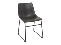 Set de 2 sillas de estilo industrial negras NEW ROCK