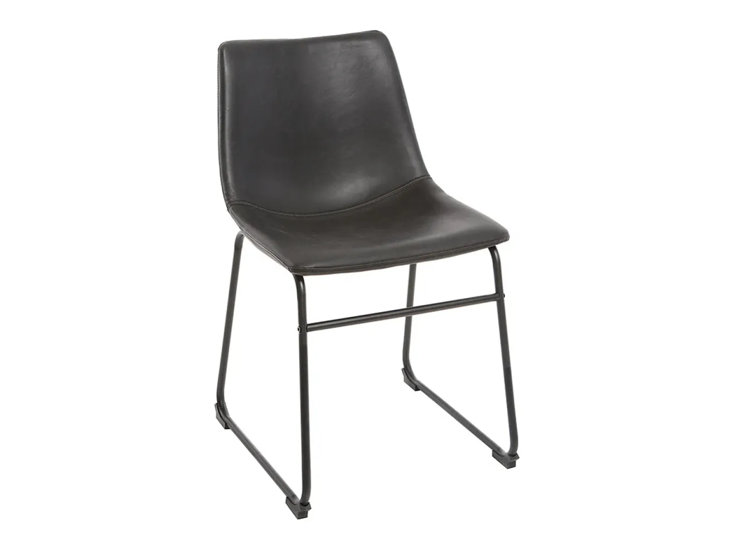 Set de 2 sillas de estilo industrial negras NEW ROCK