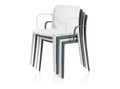 Set de 4 Sillas de interior/exterior TIMMY gris