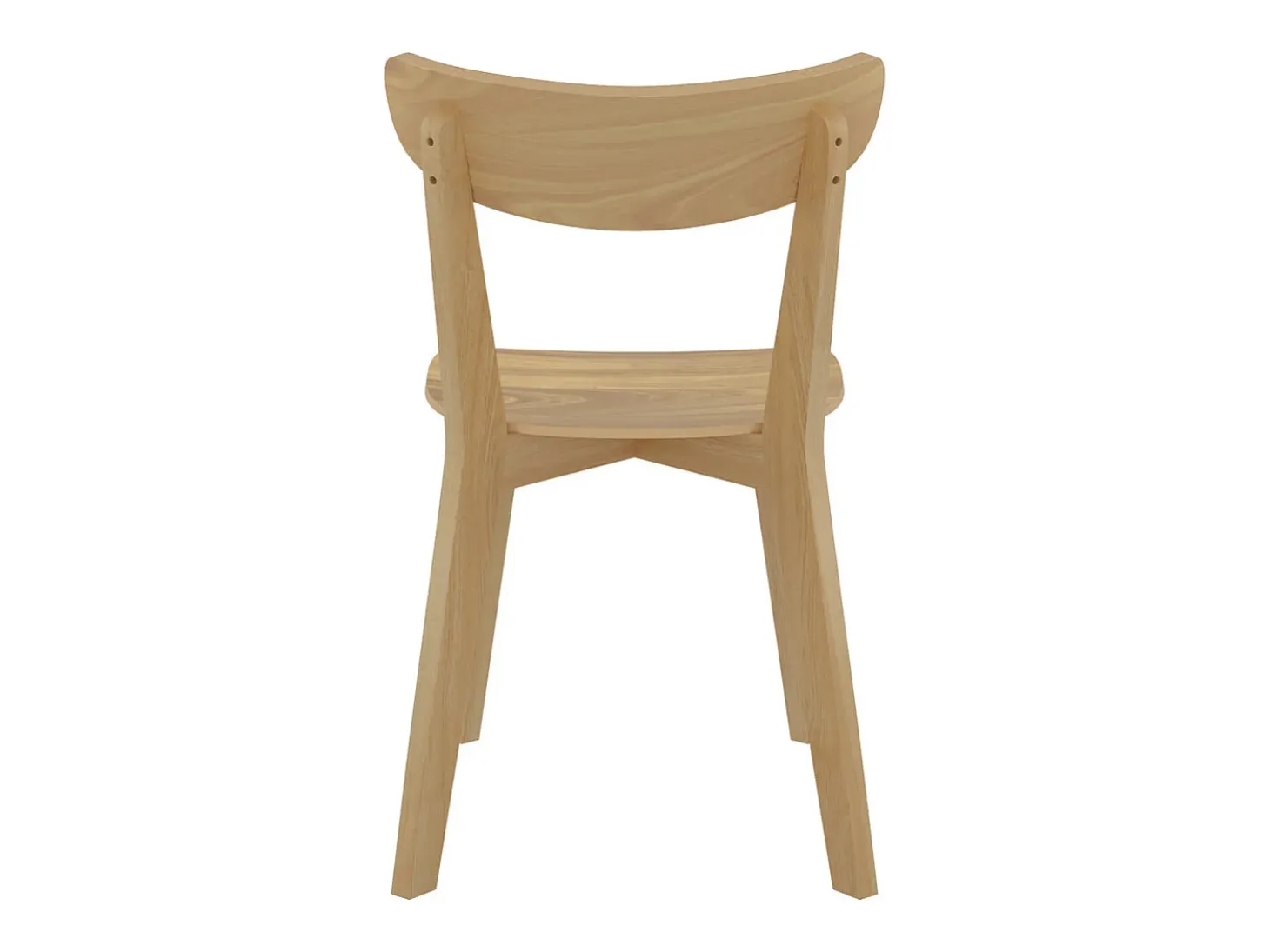 Set de 2 sillas de madera clara - Tabata