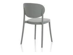 Set de 4 Sillas interior/exterior EVA gris