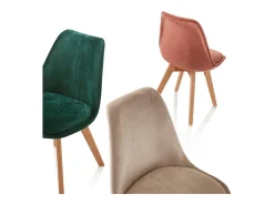 Set de 4 Sillas LAYLA rosa antiguo