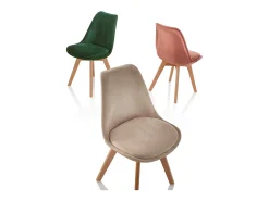 Set de 4 Sillas LAYLA rosa antiguo
