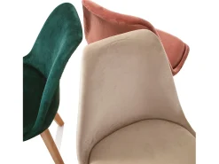 Set de 4 Sillas LAYLA rosa antiguo
