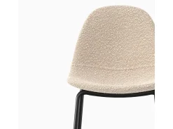 Set de 2 sillas para isla de cocina en tela beige 65,5 cm - Henrik