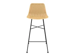 Set de 2 sillas para isla de cocina en ratán natural 65,5 cm - Mara