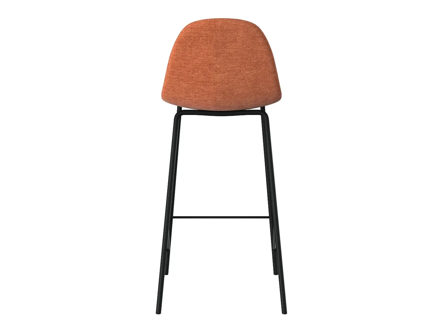 Set de 2 sillas para isla central en tela terracota 65 cm - Henrik