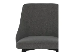 Set de 2 sillas para isla de cocina en tela gris oscuro 66,5 cm - Pipo