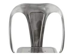 Set de 2 taburetes para isla de cocina en metal cromado 67 cm - Indus