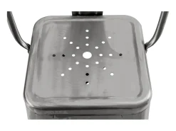 Set de 2 taburetes para isla de cocina en metal cromado 67 cm - Indus