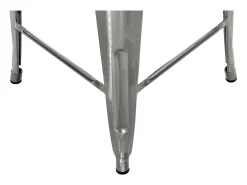 Set de 2 taburetes para isla de cocina en metal cromado 67 cm - Indus