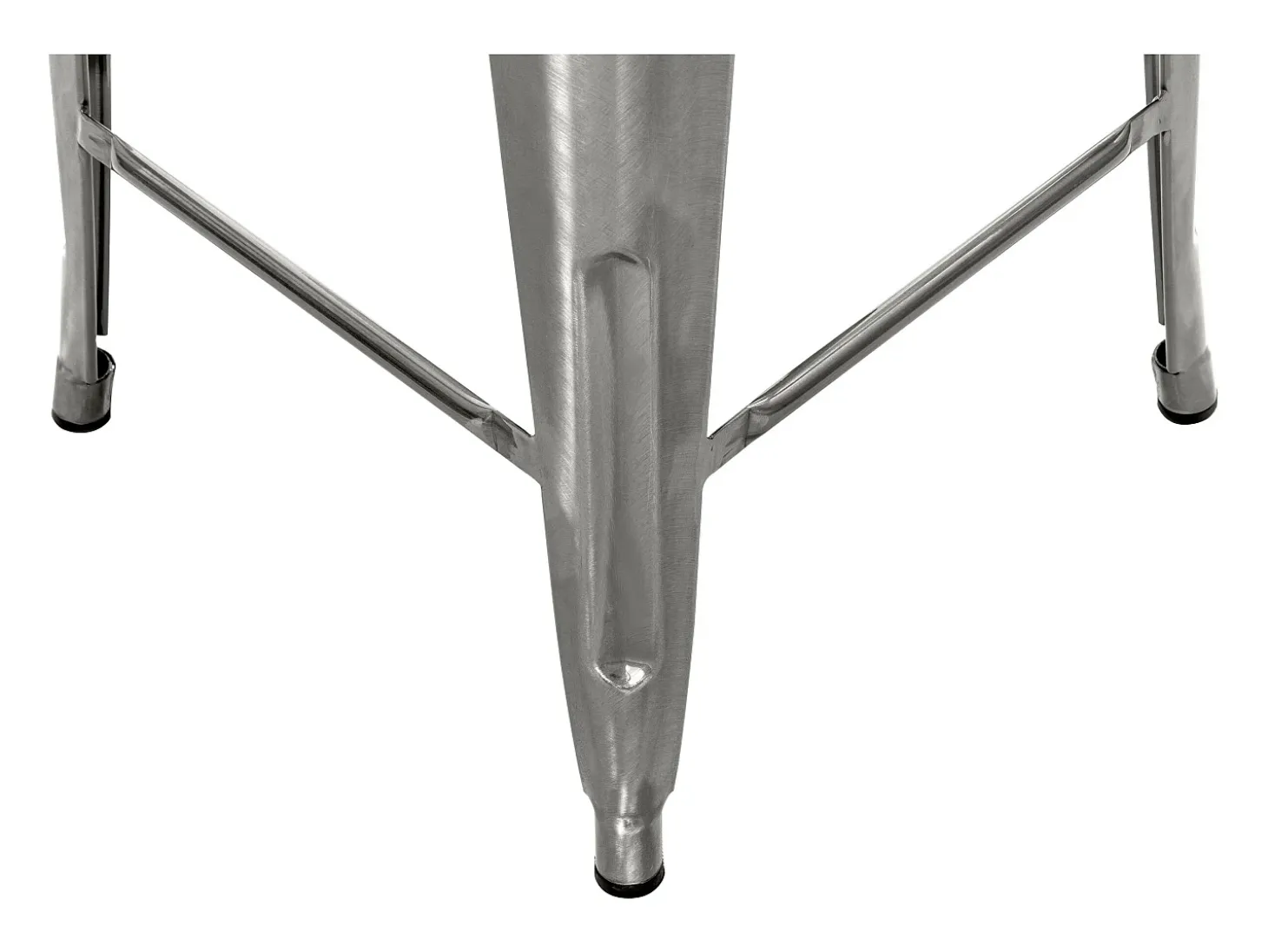 Set de 2 taburetes para isla de cocina en metal cromado 67 cm - Indus