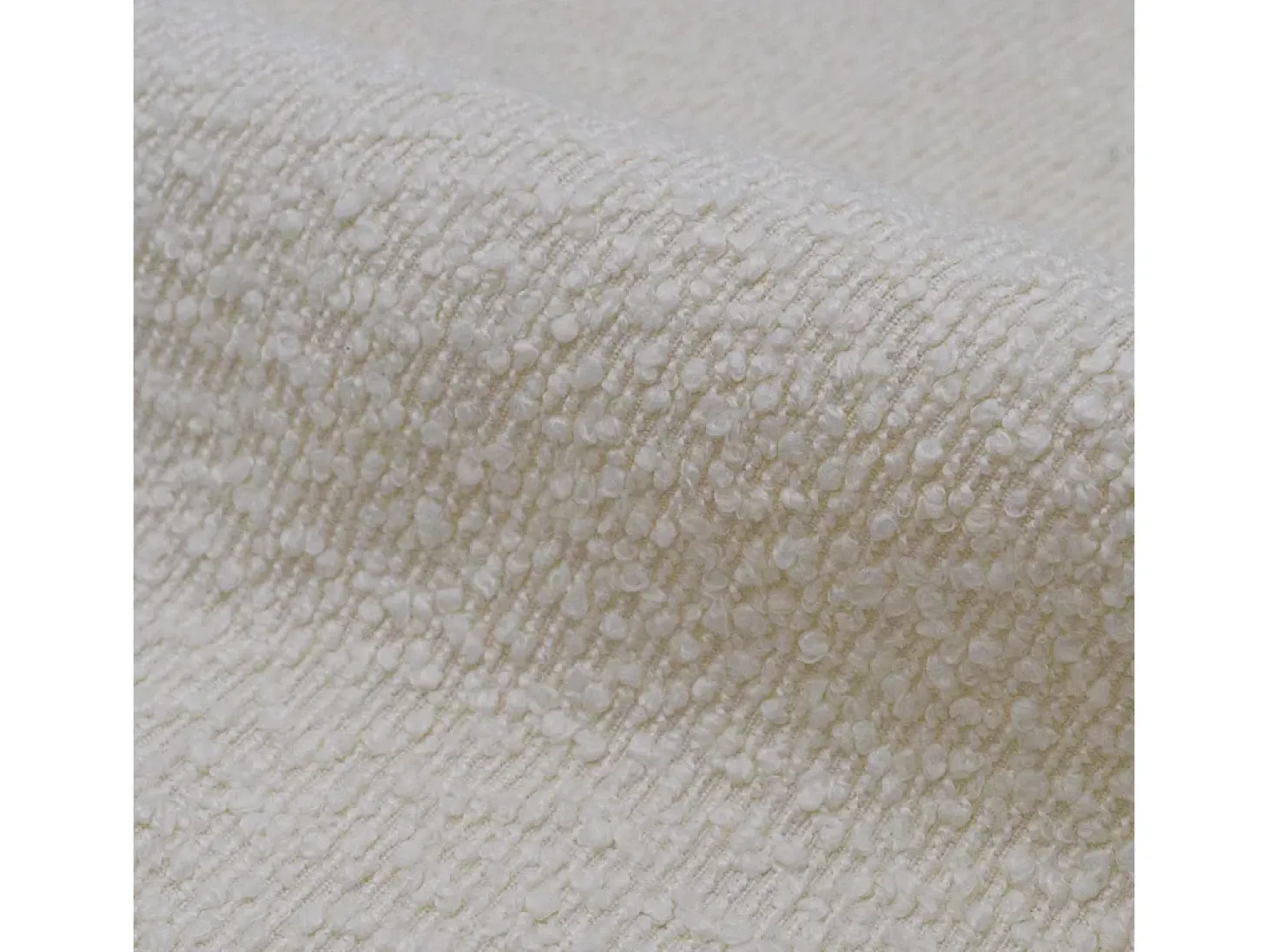 Set de 2 taburetes para isla de cocina en tela bouclé beige 65 cm - Rosy