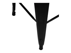 Set de 2 taburetes para isla de cocina en metal negro mate 66 cm - Indus