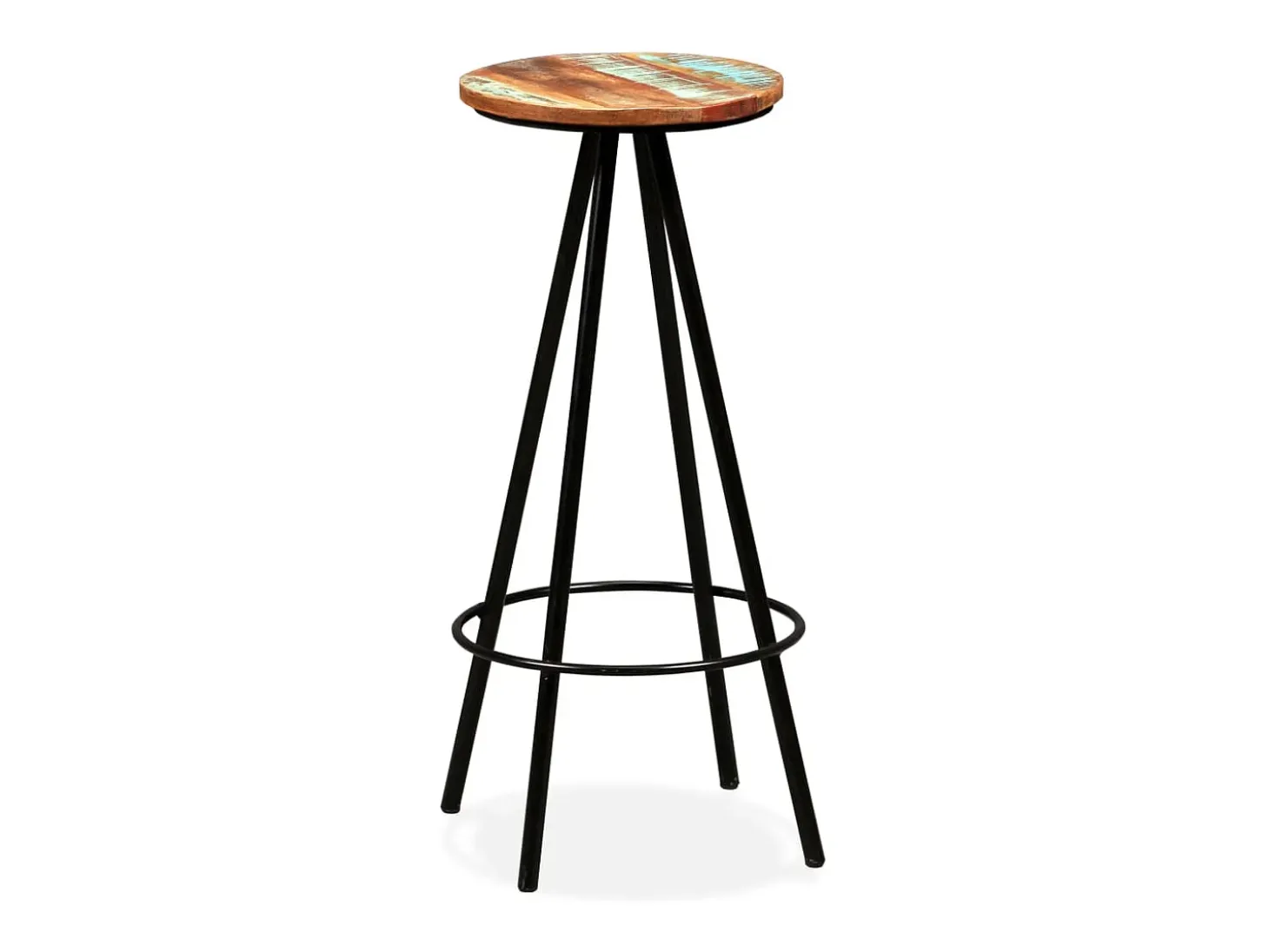 Set de muebles de bar 7 piezas madera reciclada