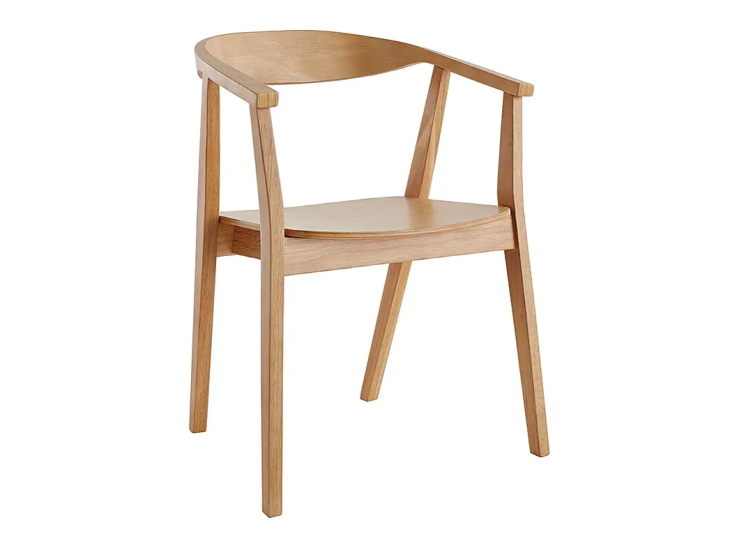 Set de 2 sillas nórdicas de madera BAHIA