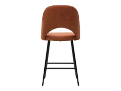Set de 2 taburetes de cocina efecto aterciopelado texturizado terracota 65 cm COSETTE