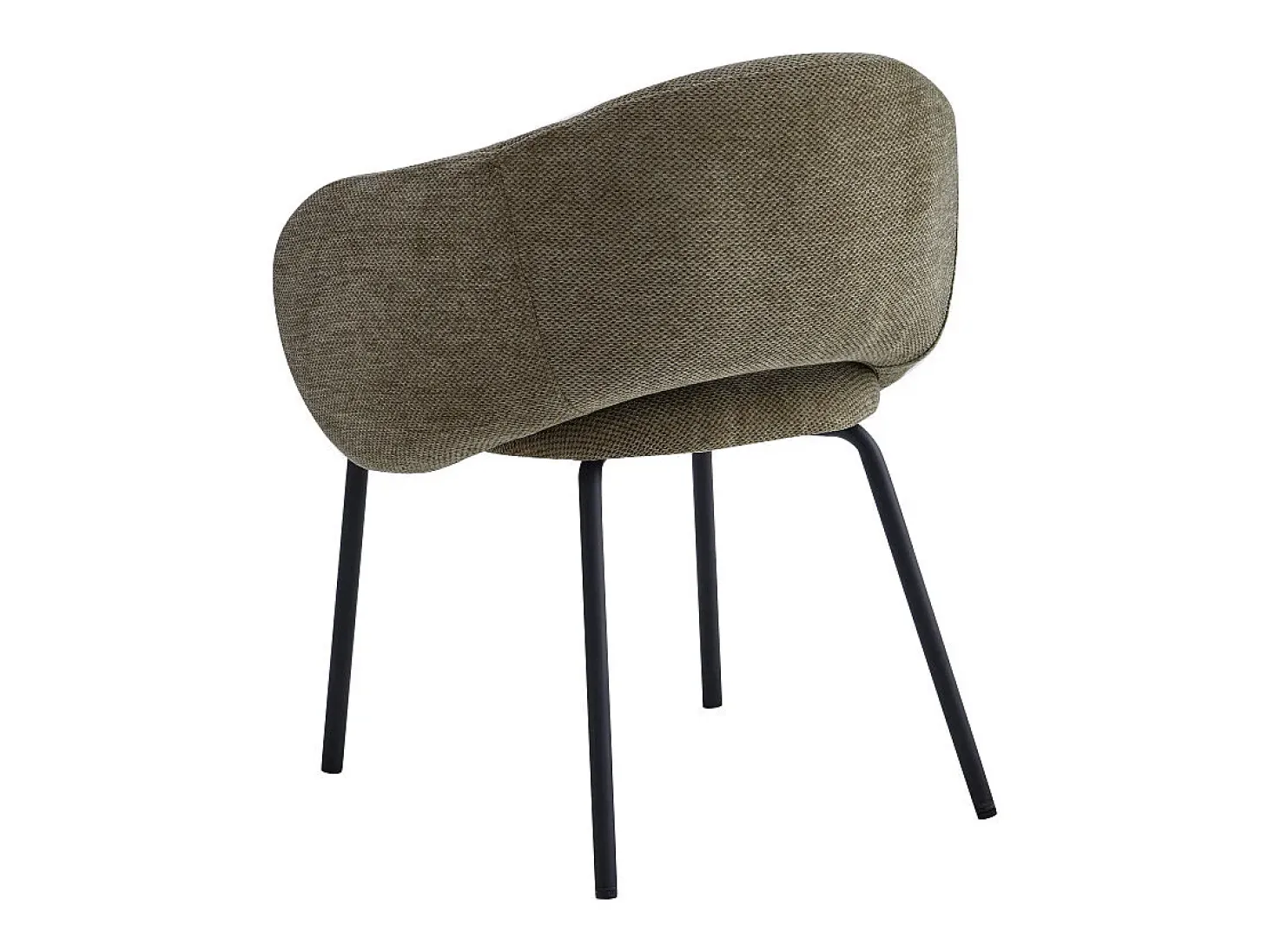 SHARP-Silla de comedor de tela luxury marron (x2)