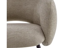 SHARP-Silla de comedor de tela luxury beige (x2)