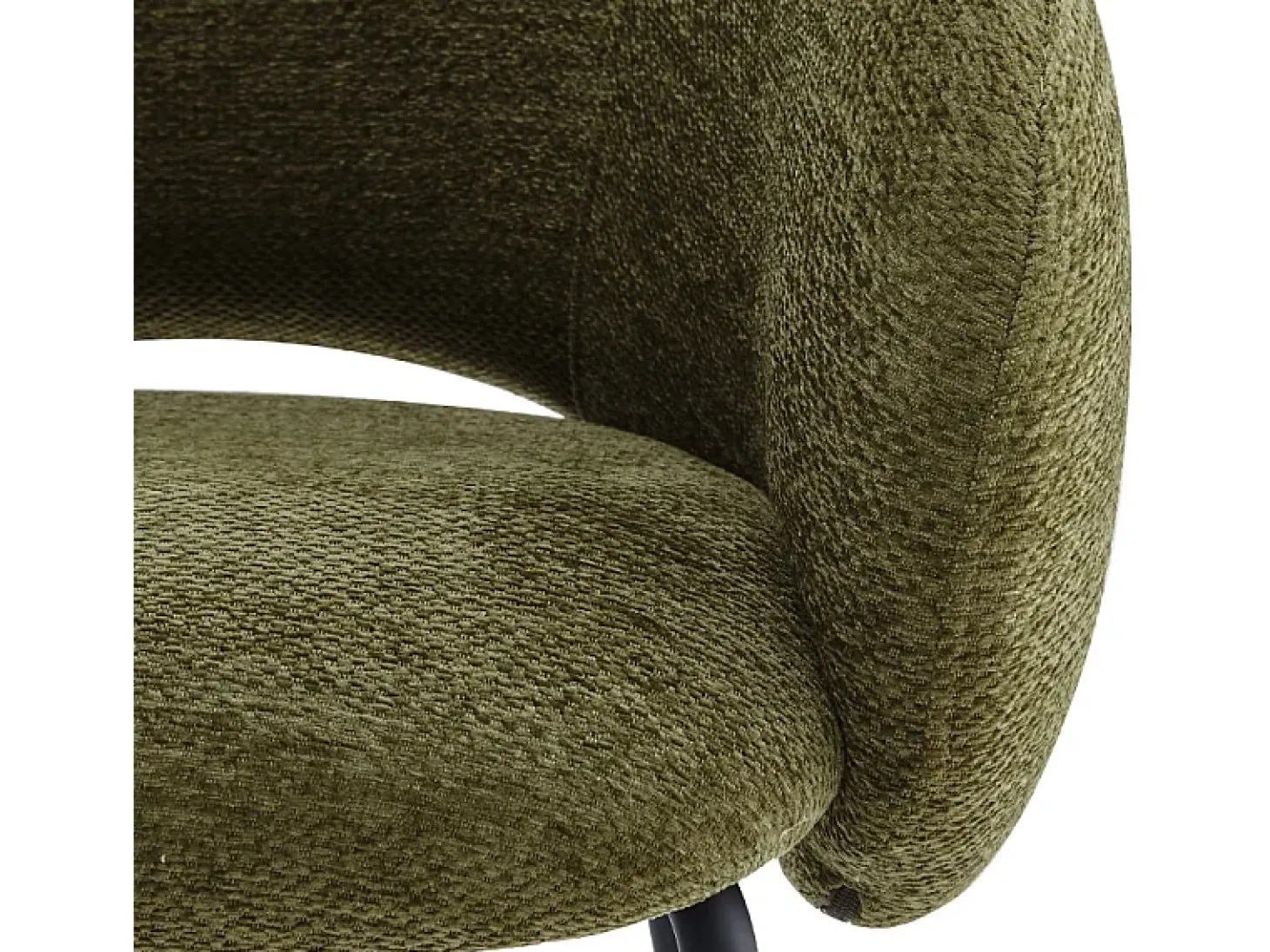 SHARP-Silla de comedor de tela luxury Kaki (x2)