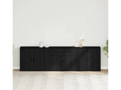 Sideboard Roble Negro 240 x 33 x 70 cm Madera contrachapada