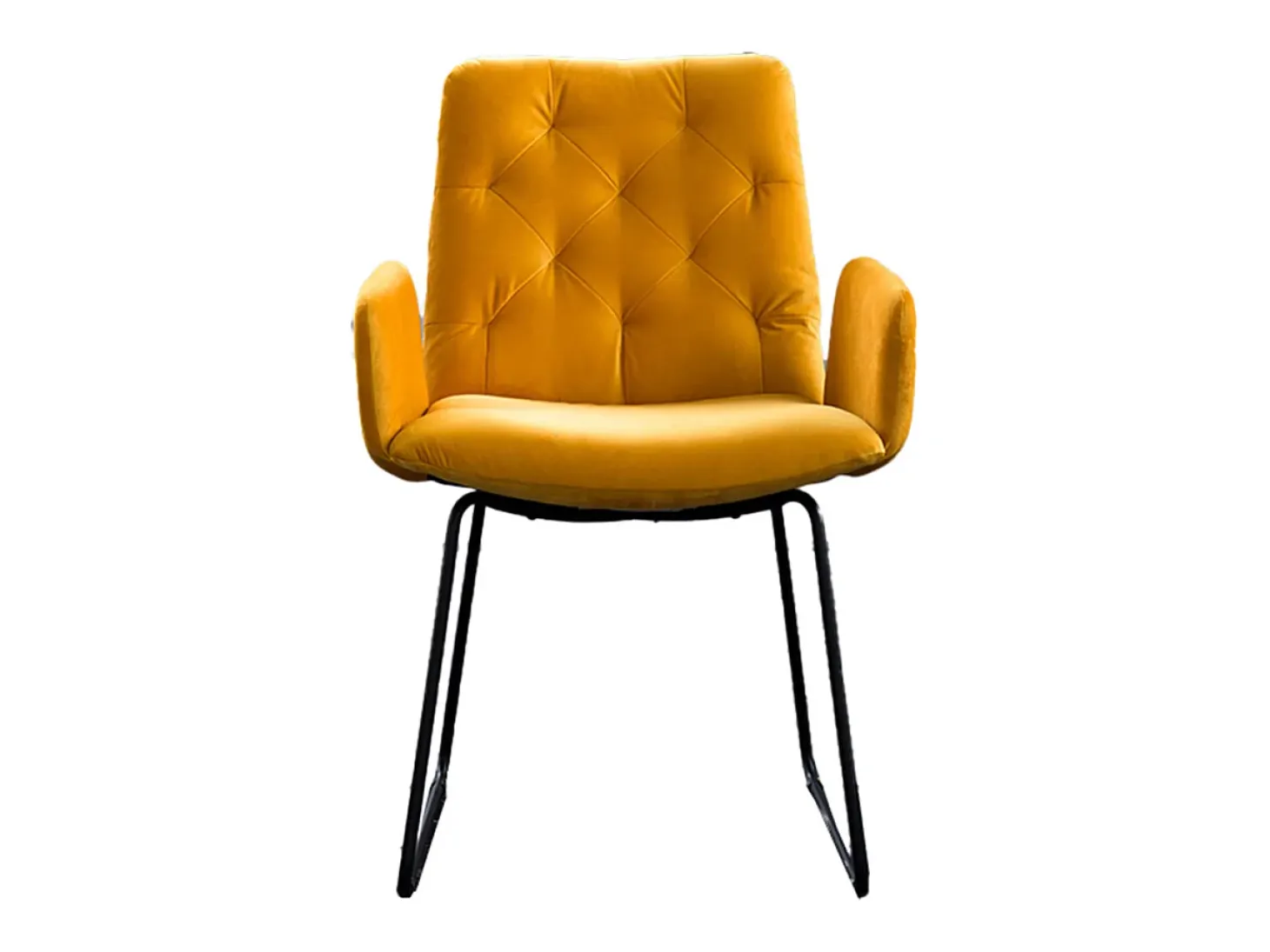 Silla - amarillo terciopelo - NEW CHARME